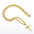 Figaro Chain Cross pendant Necklace&nbsp;