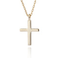 18k Gold 925 Solid Cross pendant necklace