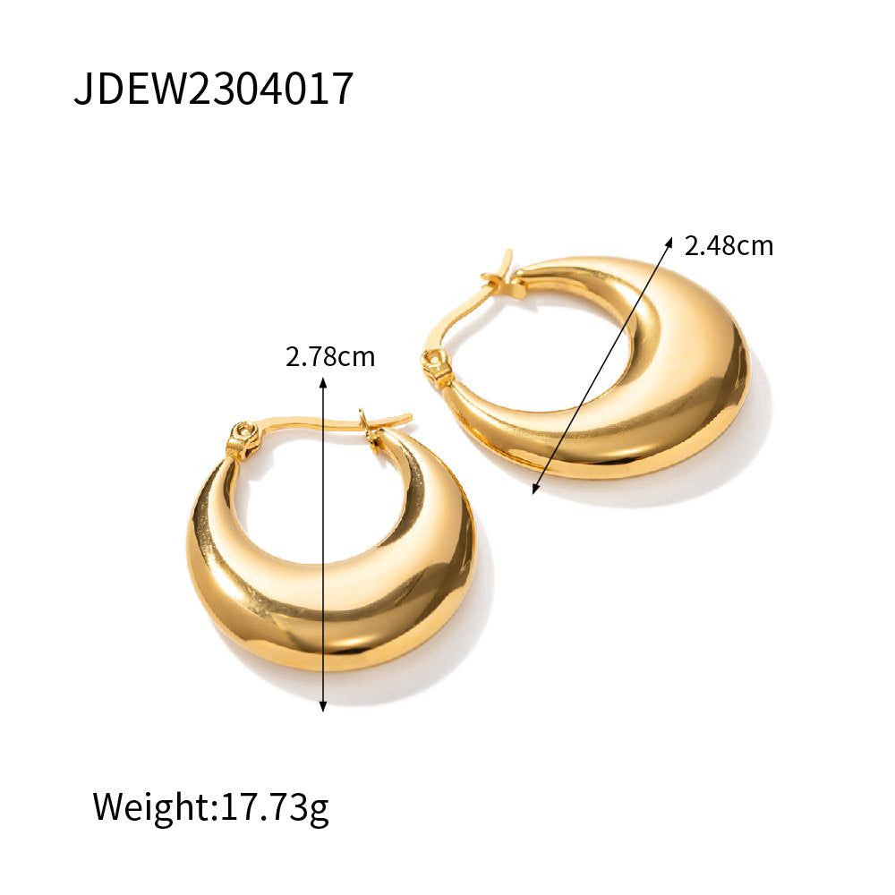 18K Gold plated U-shaped Earrings