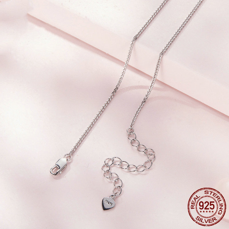 Mother and Daughter Heart Affection Light Luxury Necklace S925 sterling silver