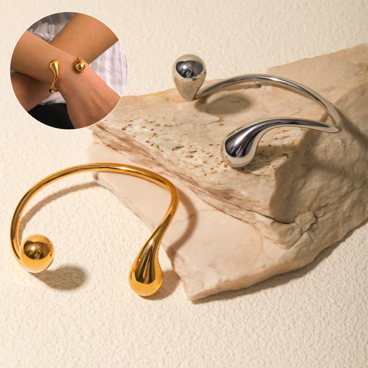 Luna Luxe Open Cuff Bracelet