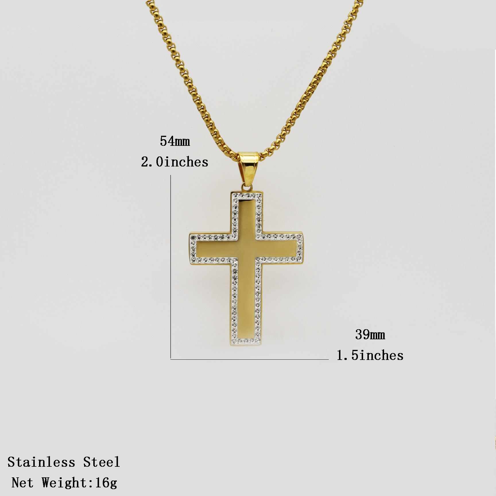 Radiant Faith Cross Necklace